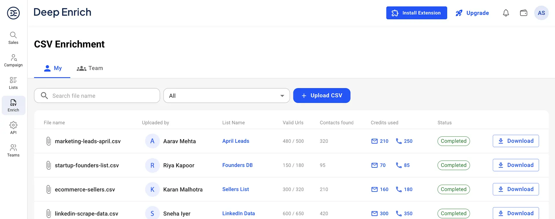 Upload Your CSV File