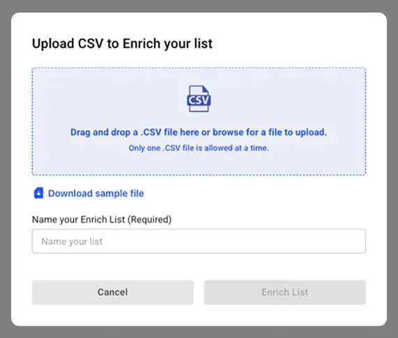 Upload Your CSV File