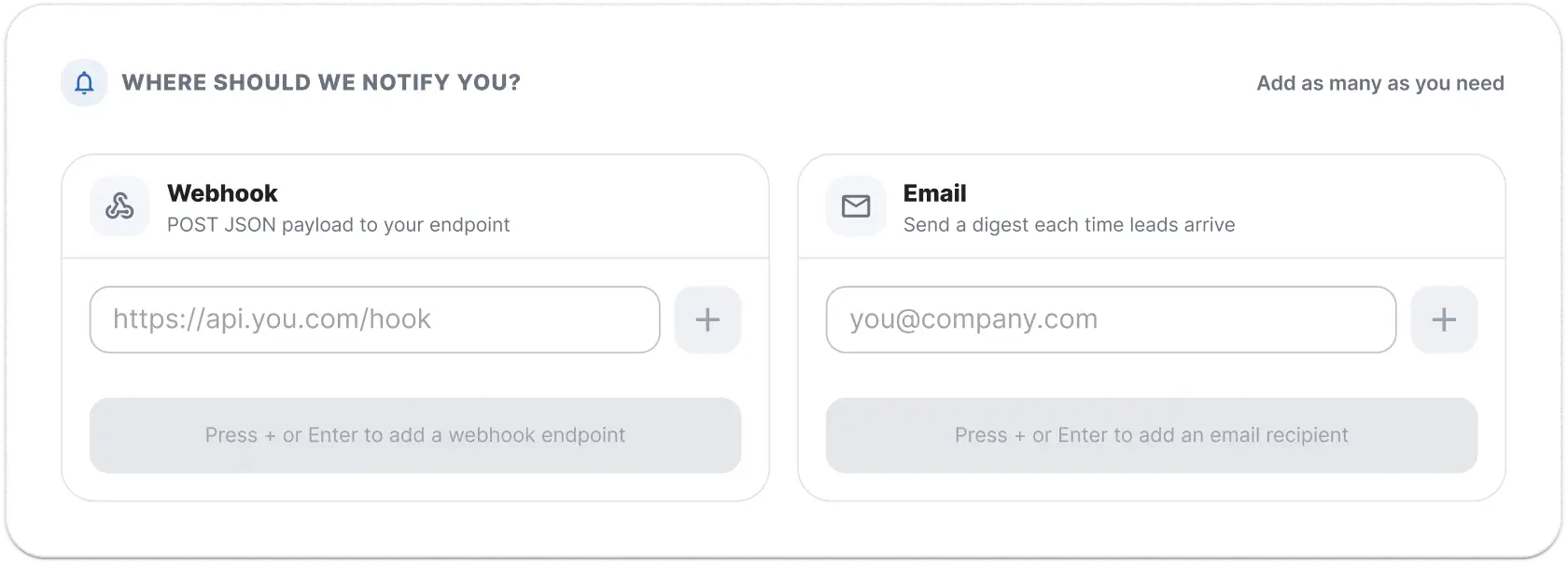 Choose Notification Preferences