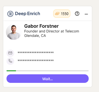 Contact Purchase in Progress