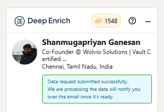 When the contact details are found in initial Enrichment
