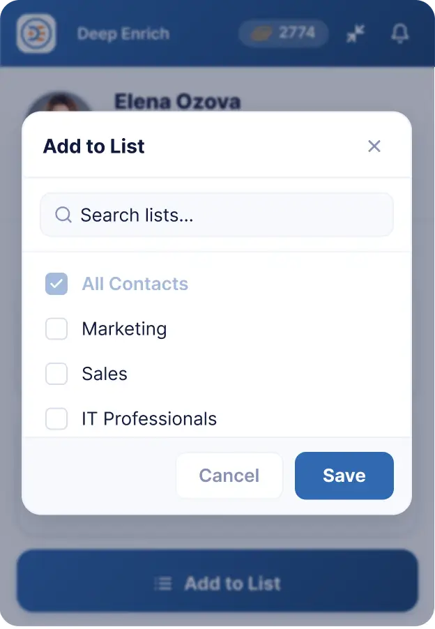 Select a List