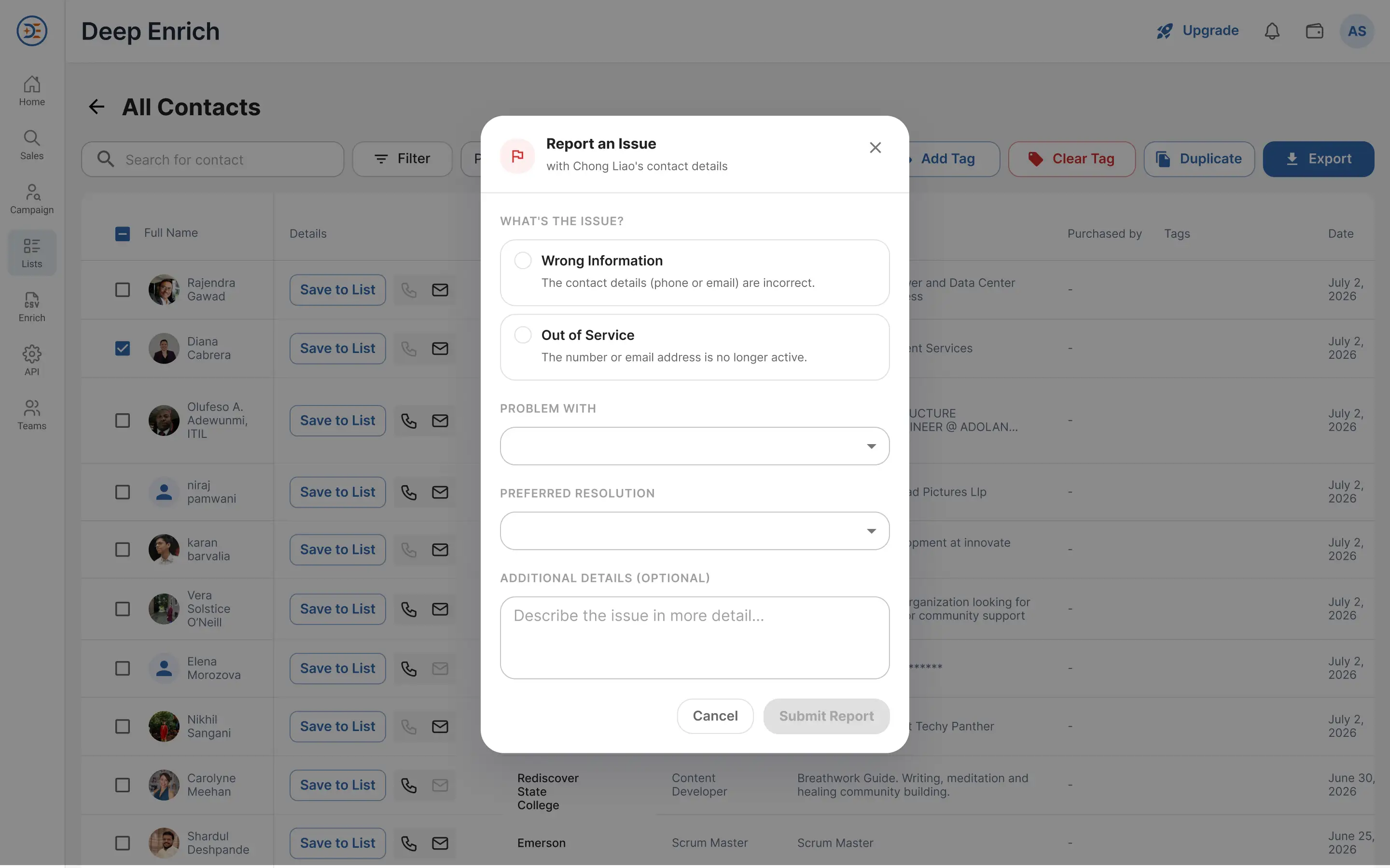 Report Form