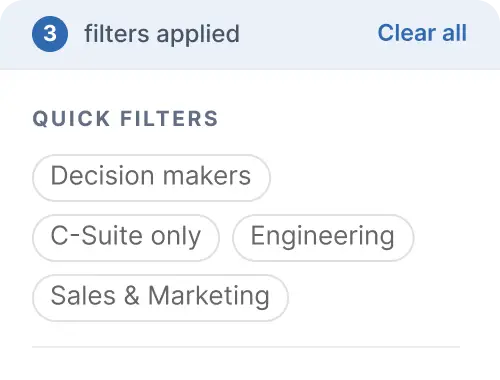Quick Filters 